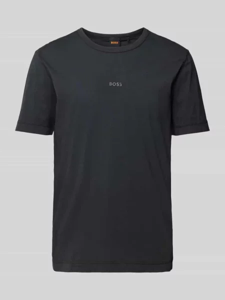 T-shirt z nadrukiem z logo model ‘Tokks’ czarna