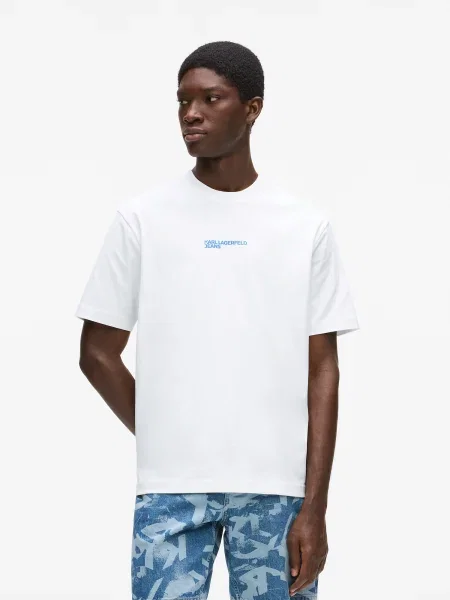 KARL LAGERFELD JEANS Majica azur bela