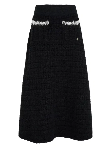 Karl Lagerfeld Fustă negru alb