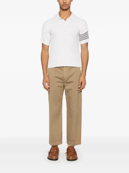 Polo Thom Browne cu dungi alb