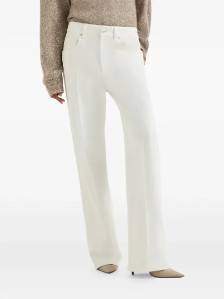 Pantaloni Brunello Cucinelli alb