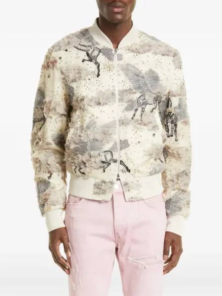 Geacă Amiri cu paiete cu model floral