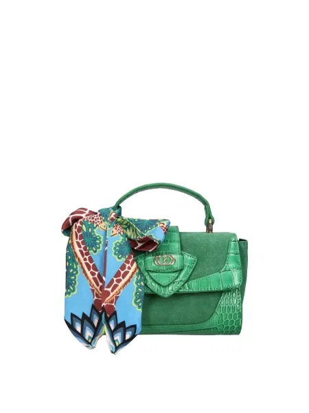 Torebka La Carrie zamszowa zielona