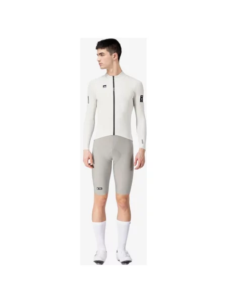 Koszulka rowerowa długa damska Gobik Pacer Solid szary XS biały