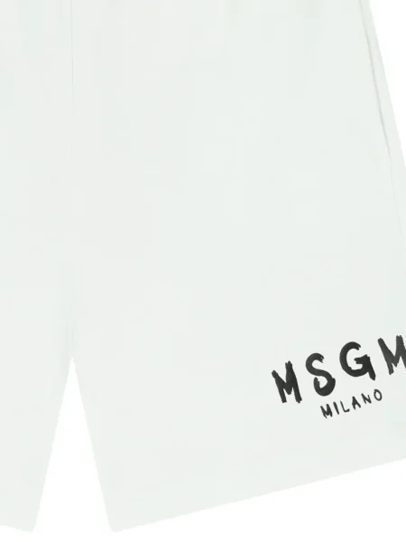 Pantaloni scurți copii Msgm alb