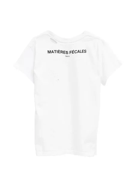 Μπλούζα Matières Fécales με φθαρμένο εφέ λευκό