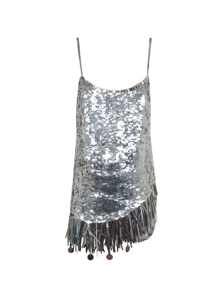Mini rochie mini The Andamane de costum mini argintiu