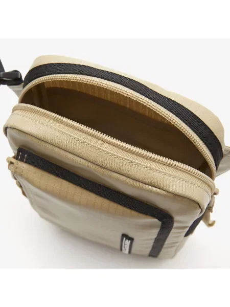 Lacoste Torba Na Z Kontrastowym Detalem beżowa