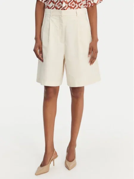 Weekend Max Mara Bermudy Ecuba Écru