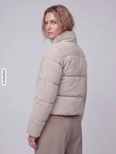 Kurtka pikowana o pudełkowym kroju ze sztruksu model ‘NEWDOLLY’ Only