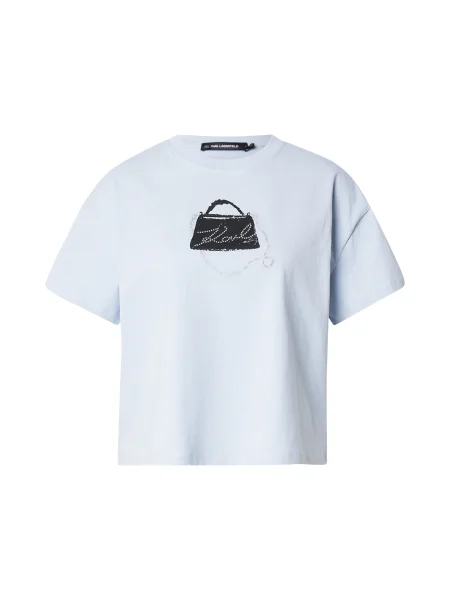 Karl Lagerfeld Tricou pastel / negru albastru