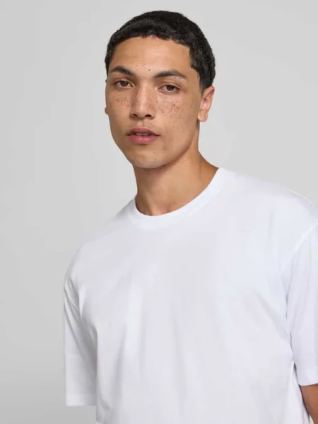 Damski t-shirt o kroju regular fit z okrągłym dekoltem Jack & Jones biała
