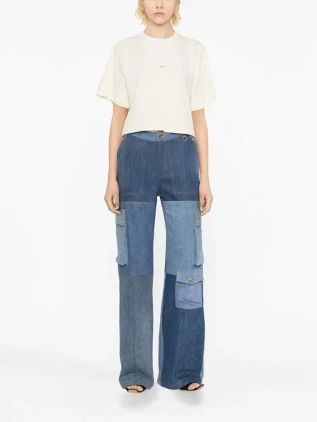Marškinėliai Off-white apkarpytas balta