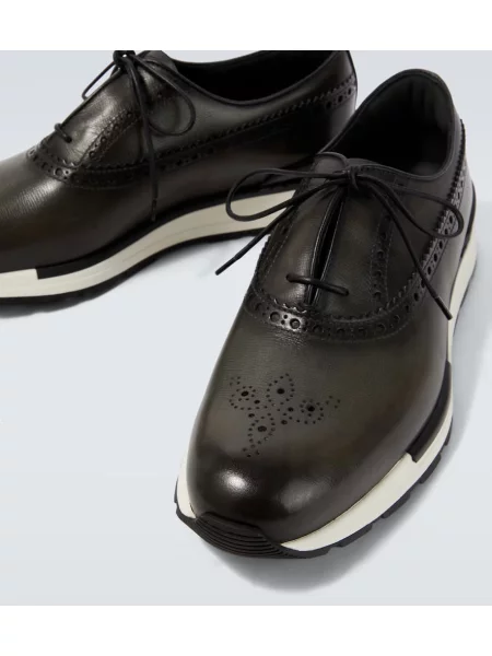 Sneakerși Berluti din piele verde