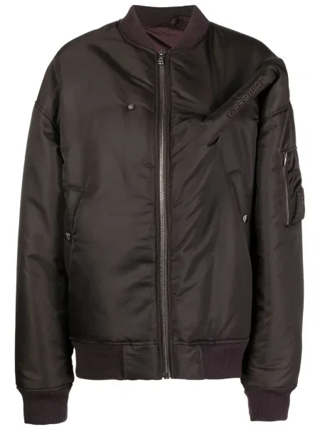 Haftowany kurtka bomber Y/project brązowy