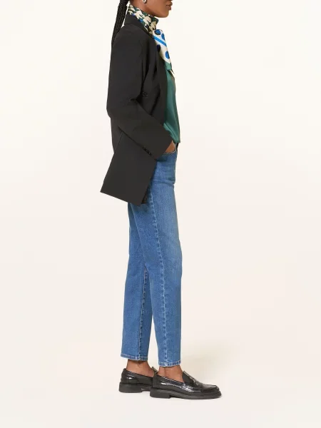 Weekend Max Mara Jeansy Cropped Lana blau granatowe