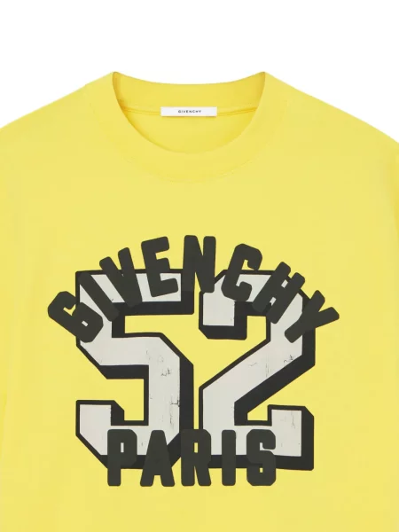Tricou Givenchy cu imagine galben