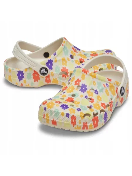 Chodaki Dla Dzieci Crocs Baya Seasonal Printed Clog beżowe