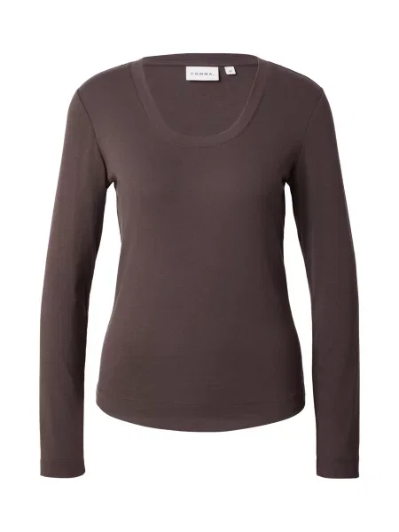 COMMA Tricou închis maro