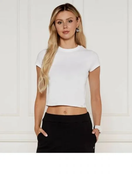 CALVIN KLEIN JEANS Póló | Cropped Fit fehér