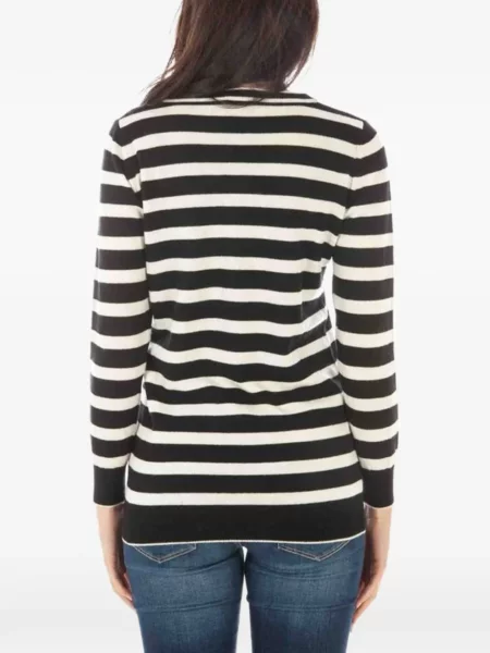Pulover Fred Perry cu decolteu în V negru