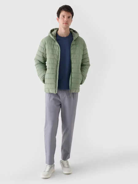 Geacă cu puf 4f gri