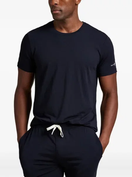 Chiloți Polo Ralph Lauren din țesătură twill cu autograf cu glugă albastru