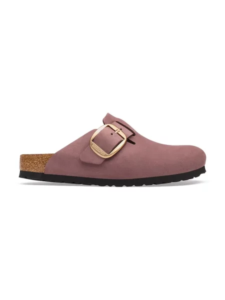 Birkenstock De piele mules încălțăminte Boston Big Buckle | narrow fit roz