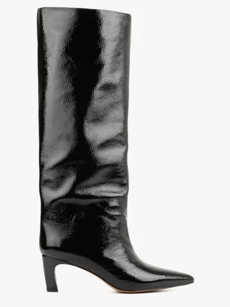 Чоботи LeBERDES лакова натуральна шкіра чорний