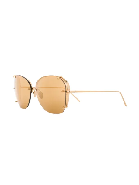 Ochelari de soare Linda Farrow cu imprimeu geometric