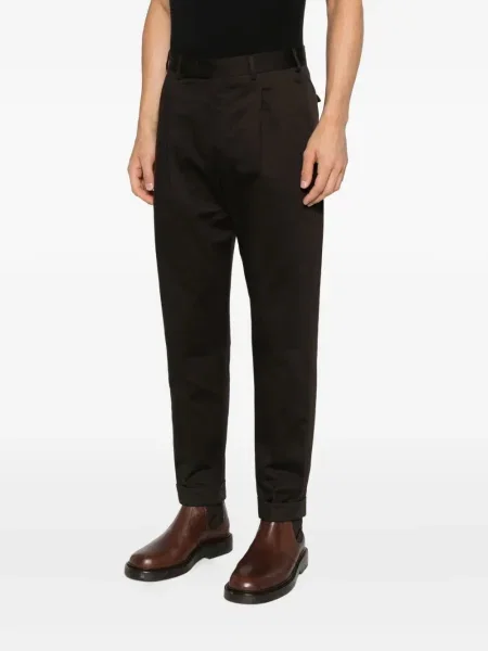 Pantaloni Pt Torino plisate maro