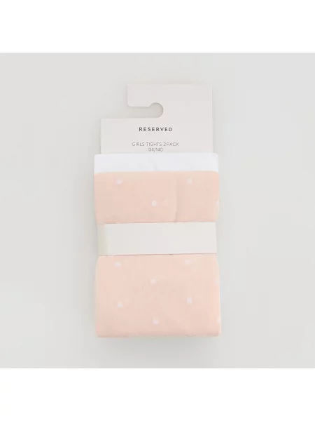 Reserved Punčocháče z mikrovlákna 40 DEN 2 pack bílá