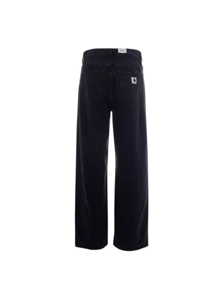 Jeansy Carhartt Wip w wężowy wzór czarne