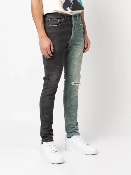 Džíny Purple Brand s oděrkami modré