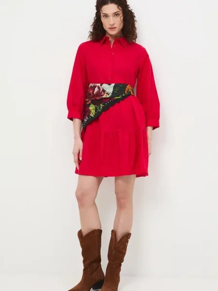 Medicine sukienka koszulowa czerwona