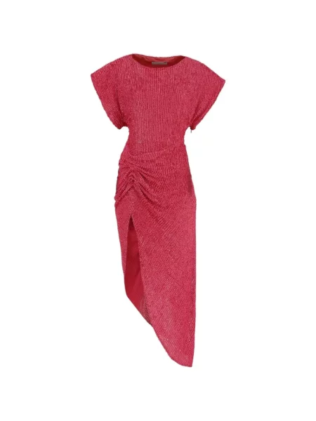 Rochie In The Mood For Love cu paiete drapată roz