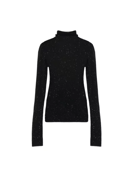Sweter Pinko z logo czarny