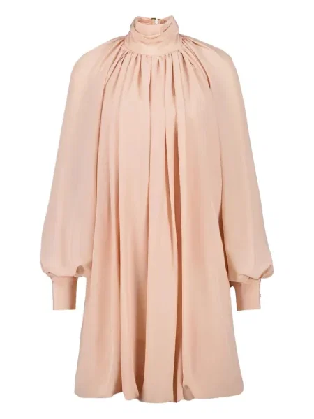 Rochie mini Stella Mccartney de mătase de costum roz