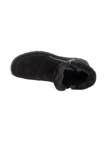 Členkové topánky Rieker čierna
