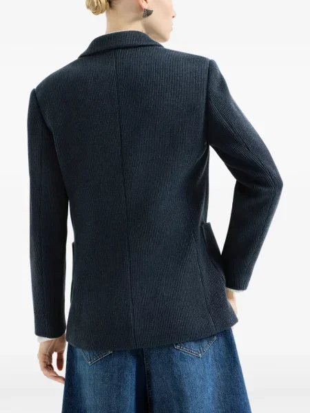 Sacou Brunello Cucinelli tricotate albastru