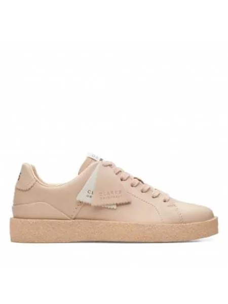 Sneakersy Clarks skórzane beżowe