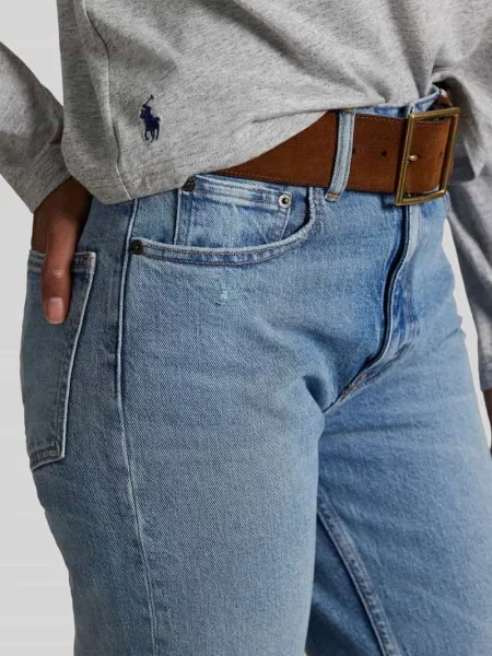 Jeansy bootcut z mieszanka bawełny Polo Ralph Lauren niebieskie