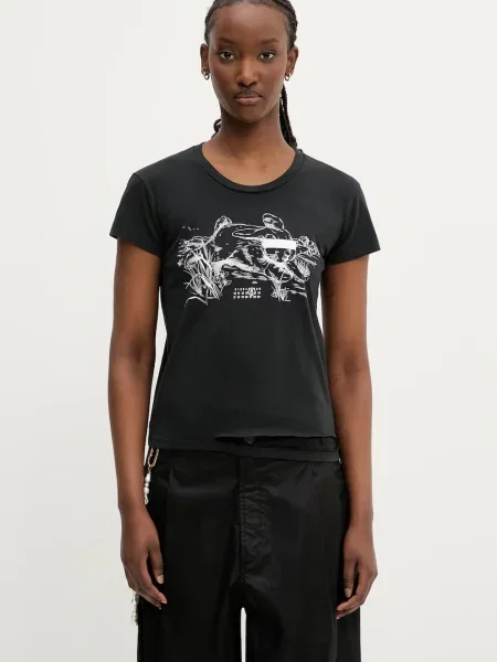 Maison Margiela tricou din negru