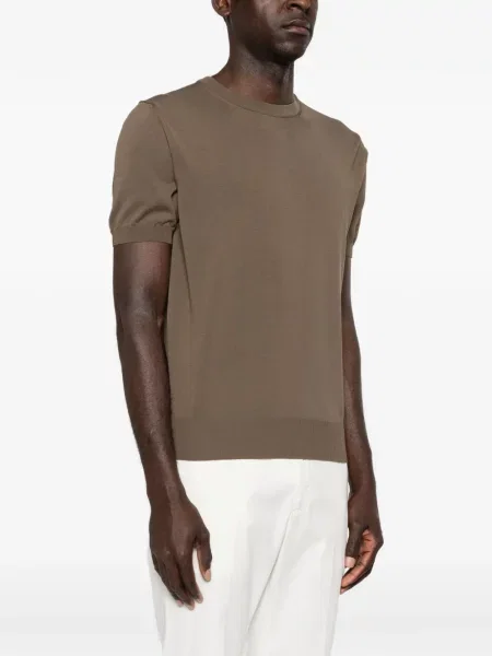 Tricou Canali scurt maro
