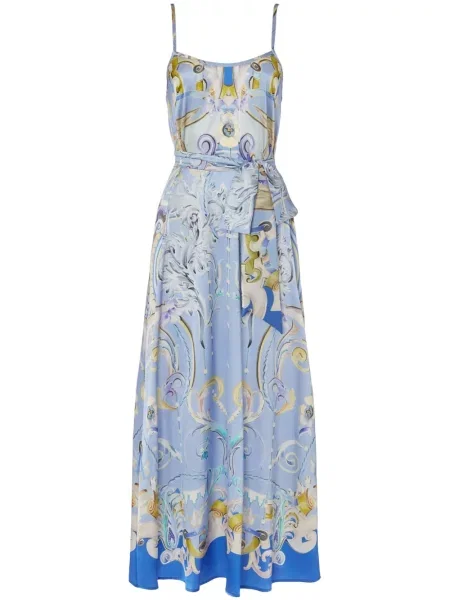 Rochie Temperley London cu imagine de costum albastru