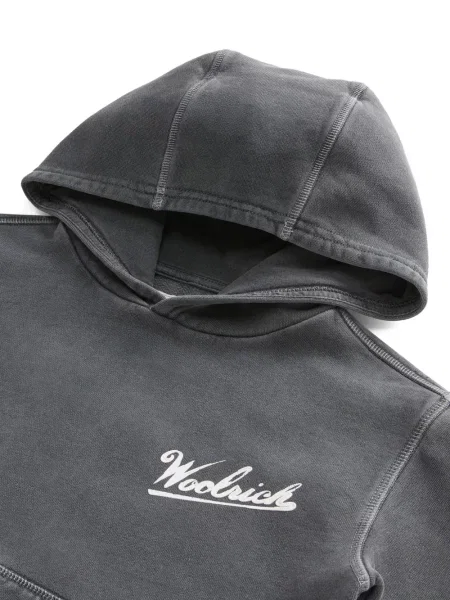 Bluza z kapturem dziecięca Woolrich szara