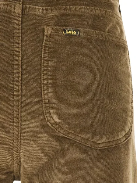 Pantaloni Lois Jeans de catifea cord maro