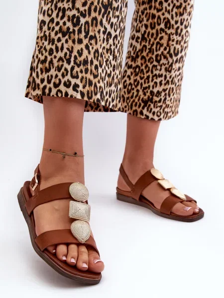 Sandali Kesi brez pet rjava