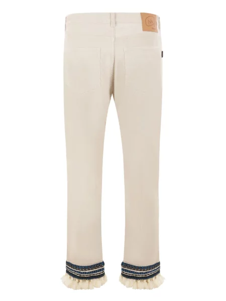 Pantaloni Undercover de catifea cord alb