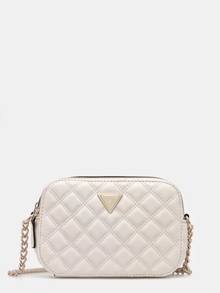 Guess geantă crossbody pentru femei cu imitație de piele GIULLY bej